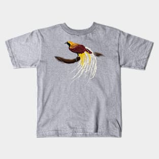 Greater bird-of-paradise + Amaranthus Caudatus Kids T-Shirt